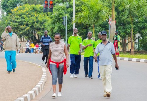 kigali walk to work healty